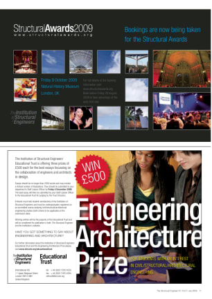 Structural Awards 2009 and Educational Trust: Engineering Architecture Prize