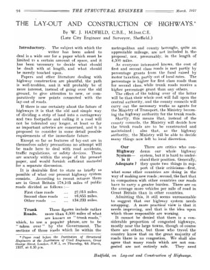 The Lay-Out and Construction of Highways