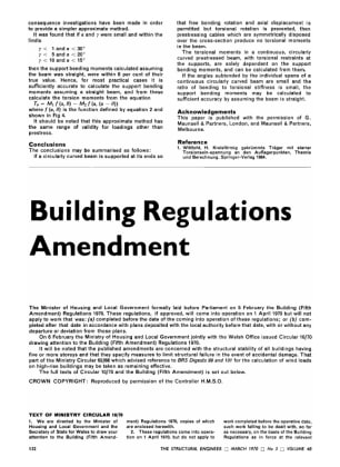 Building Regulations Amendment