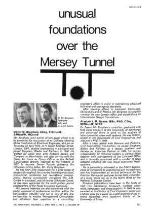 Unusual Foundations over the Mersey Tunnel