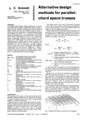 Alternative Design Methods for Parallel-Chord Space Trusses