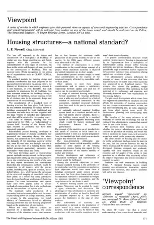 Housing Structures - a National Standard?