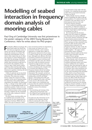 Modelling of seabed interaction in frequency domain analysis of mooring cables