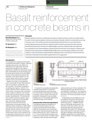 Basalt reinforcement in concrete beams in flexure