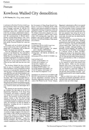 Kowloon Walled City Demolition