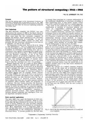The Pattern of Structural Computing: 1946-1966