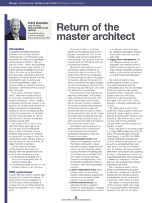 Return of the master architect