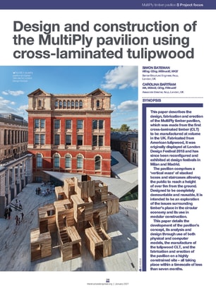 Design and construction of the MultiPly pavilion using cross-laminated tulipwood