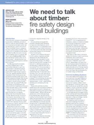 We need to talk about timber: fire safety design in tall buildings