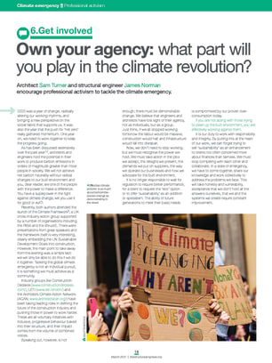 Own your agency: what part will you play in the climate revolution?