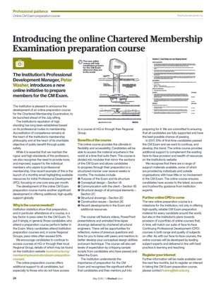 Introducing the online Chartered Membership  Examination preparation course