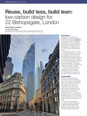Reuse, build less, build lean: low-carbon design for 22 Bishopsgate, London