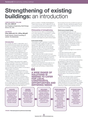 Strengthening of existing buildings: an introduction
