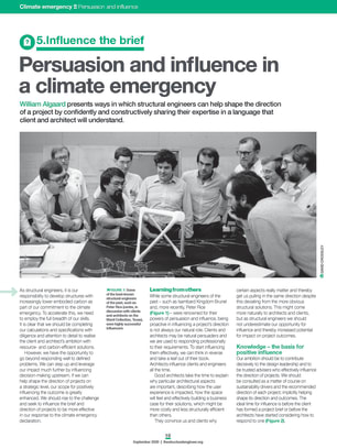 Persuasion and influence in a climate emergency