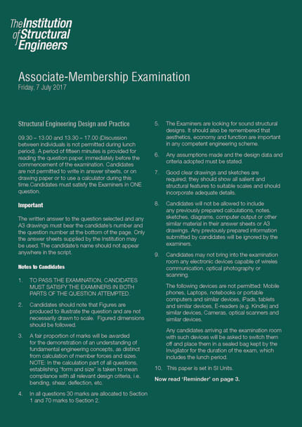 Associate Membership Exam 2016 Past Paper And Sample Solution