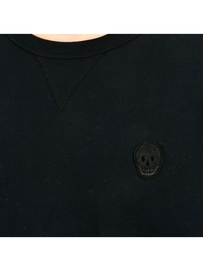 ALEXANDER MCQUEEN Skull Applique Sweatshirt in Black | ModeSens