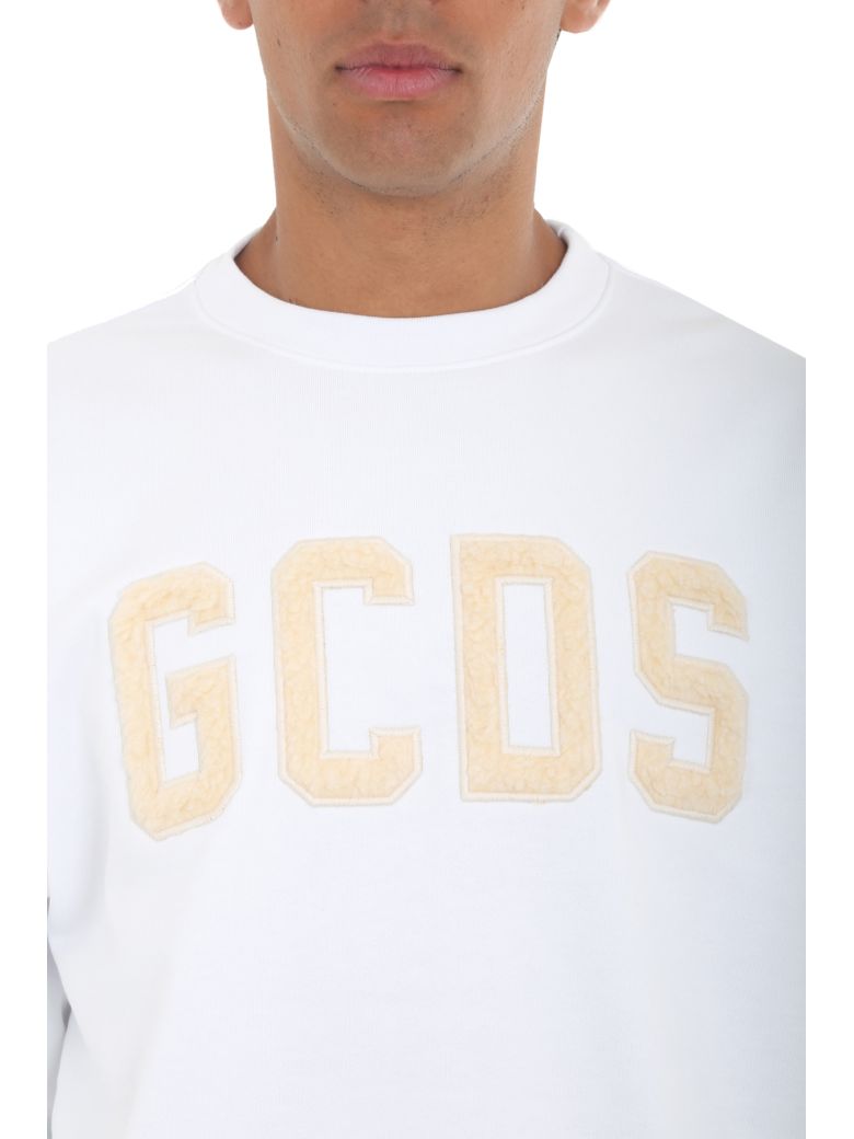 GCDS Contrasting-Stripe Cotton-Jersey Sweatshirt in Black | ModeSens
