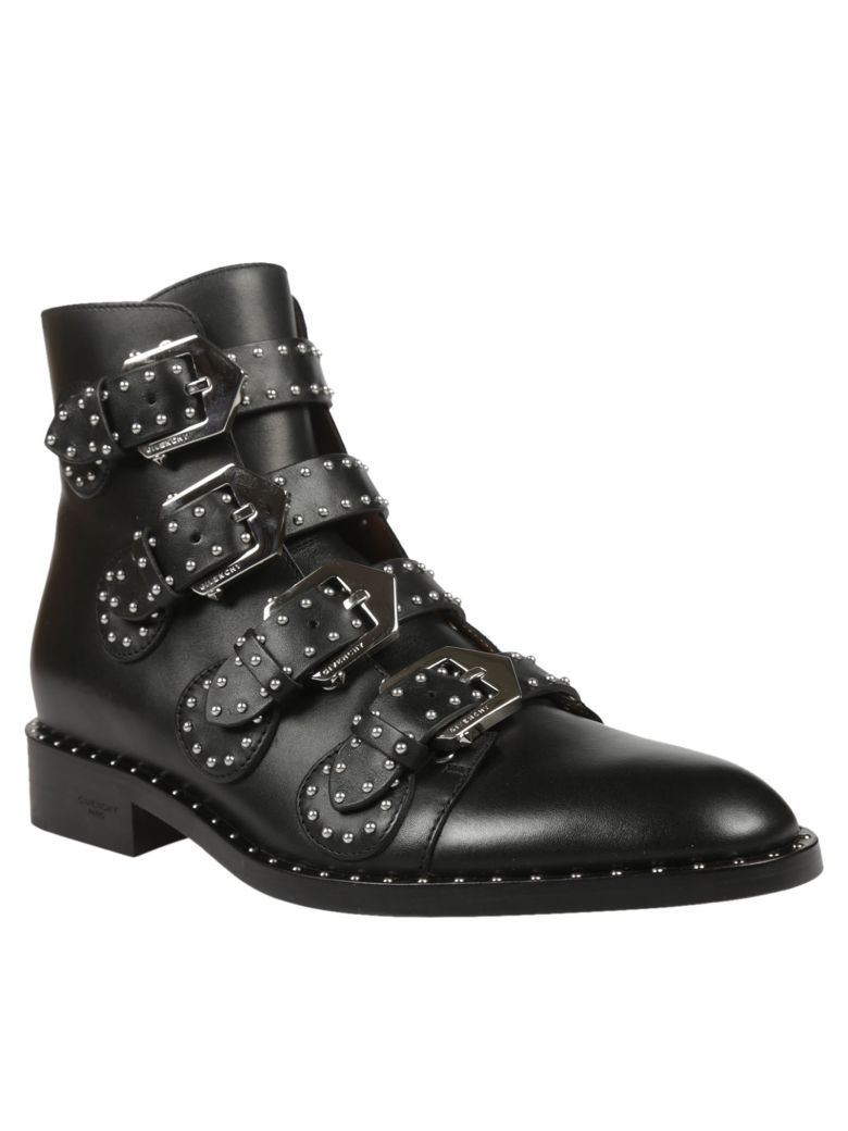 Givenchy - Givenchy Rivets Ankle Boots - Black, Women's Boots | Italist