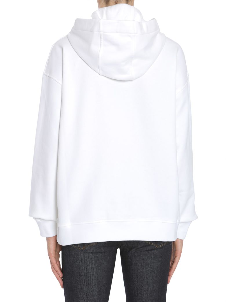 ALEXANDER WANG Oversized Hoodie With Strict Patch - Butter | ModeSens