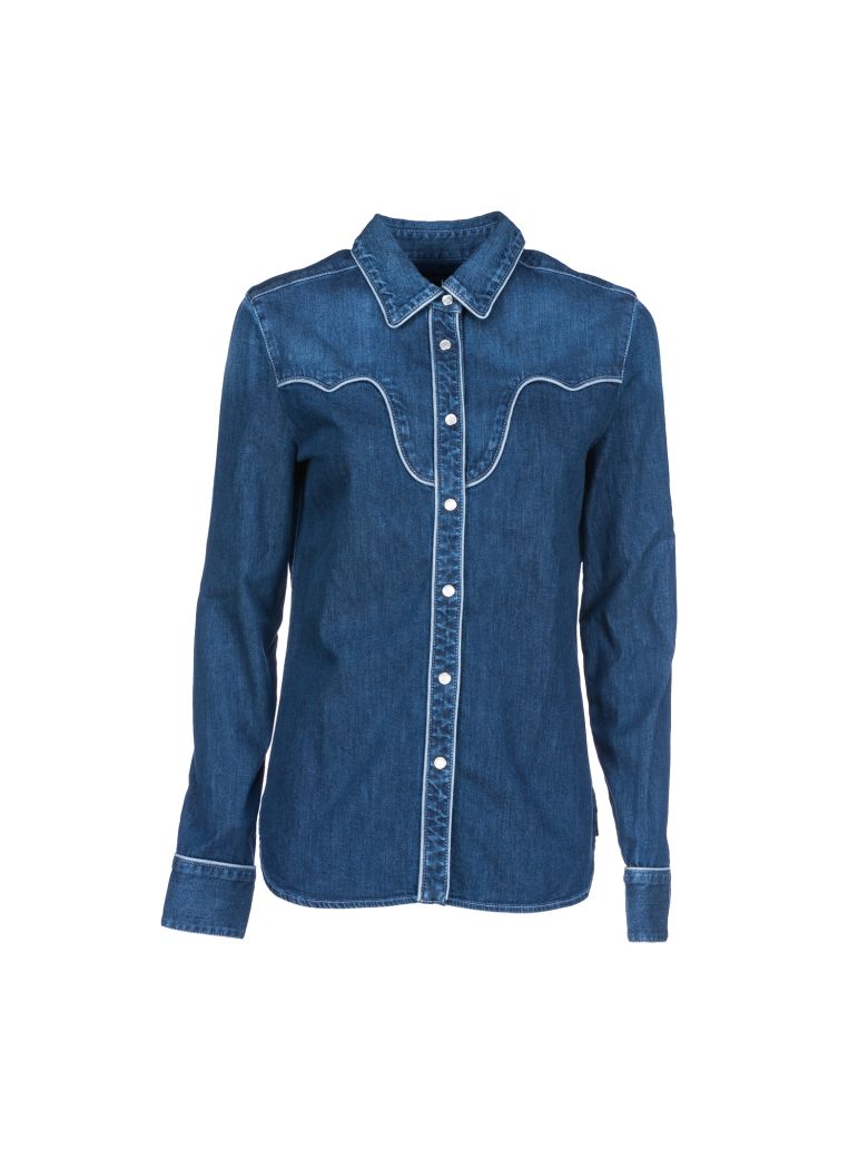 STELLA MCCARTNEY Denim Shirt, Blue | ModeSens