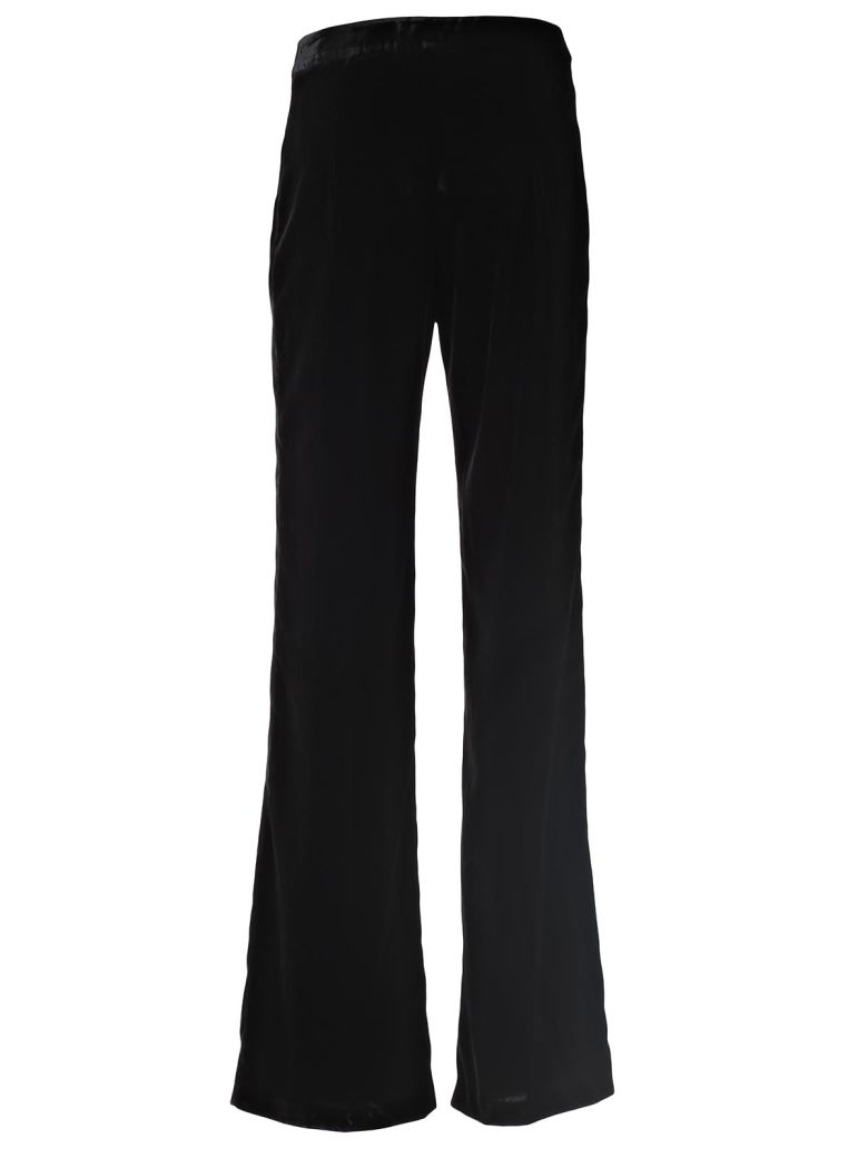 BLUGIRL Glitter Side Striped Crepe Trousers in Black | ModeSens