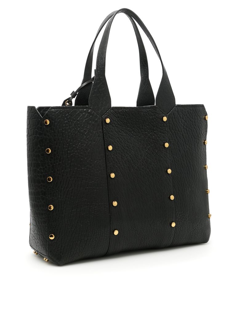 JIMMY CHOO Lockett Leather Shopper Bag in Llack | ModeSens