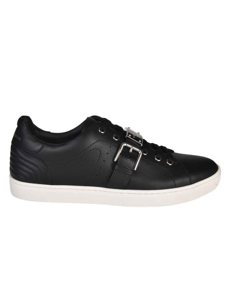 DOLCE & GABBANA London Sneakers In Leather in Black | ModeSens