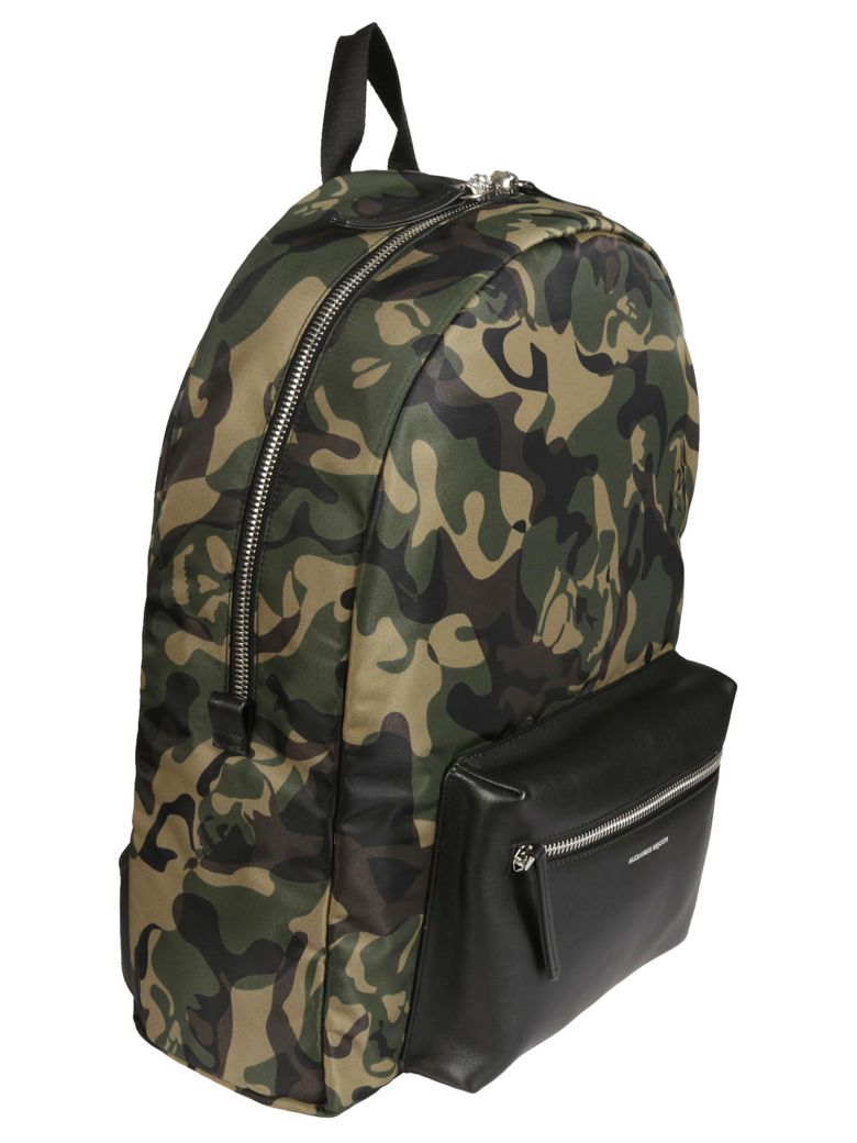 ALEXANDER MCQUEEN Camouflage Printed Nylon Backpack, Camouflage | ModeSens