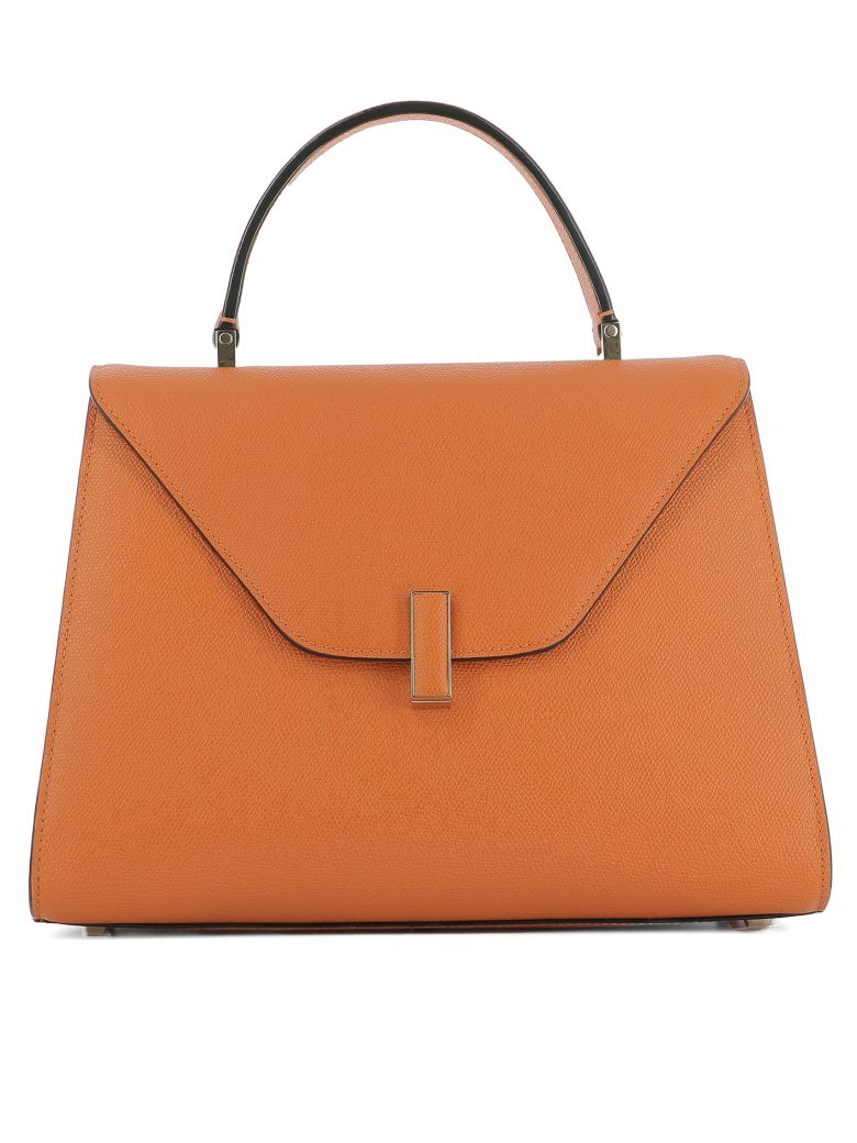 VALEXTRA Orange Leather Handle Bag | ModeSens