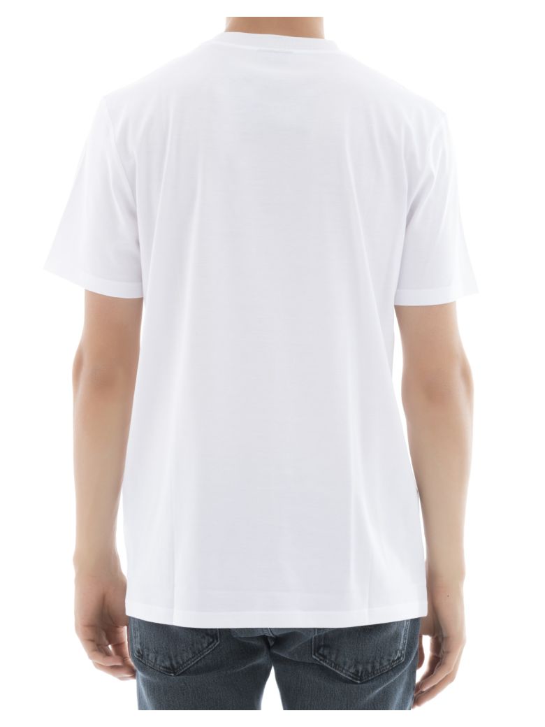 LANVIN Printed Cotton-Jersey T-Shirt in White | ModeSens