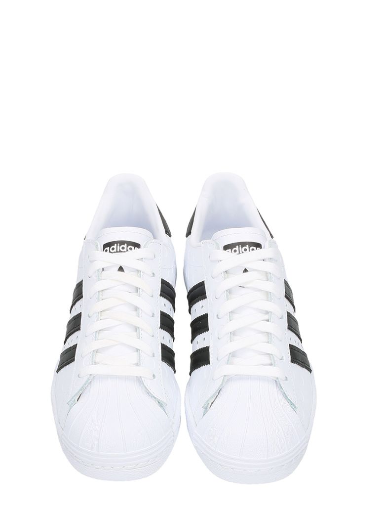 ADIDAS ORIGINALS ADIDAS MEN'S SUPERSTAR CASUAL SNEAKERS FROM FINISH LINE, WHITE BLACK FOUNDAT 