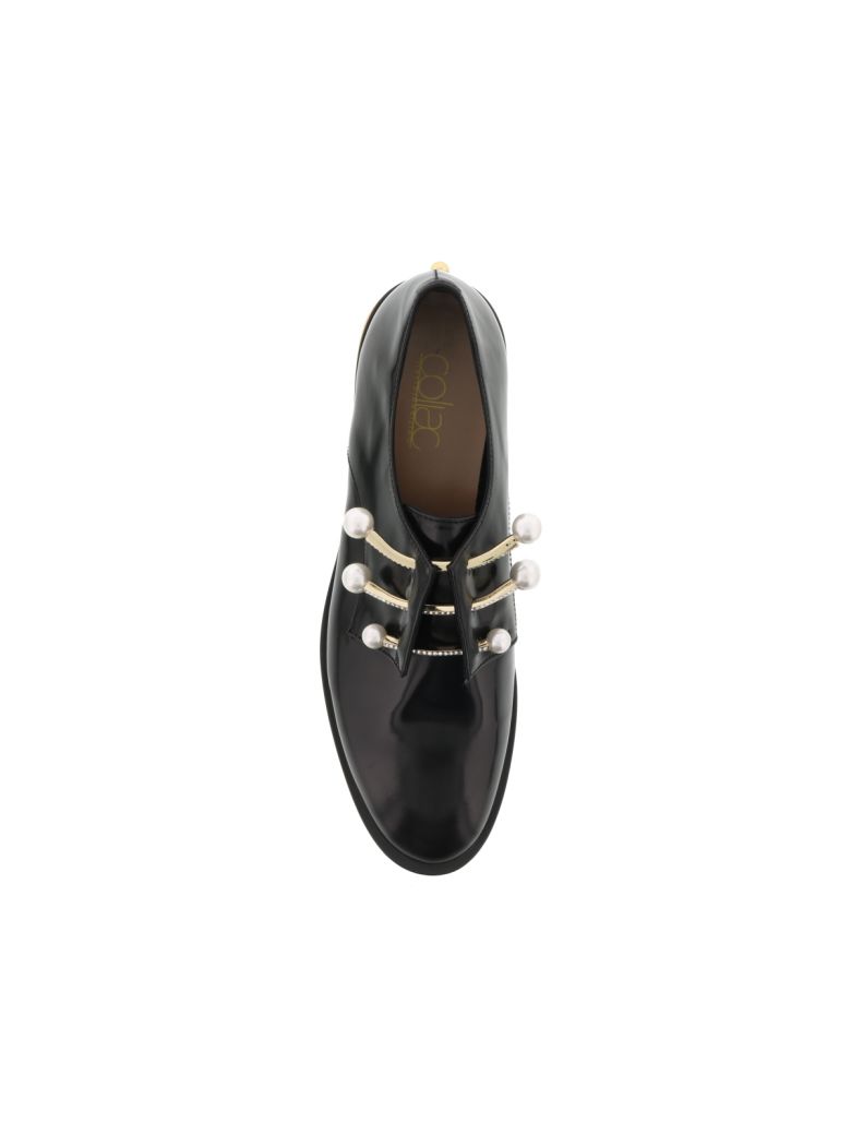 COLIAC 20Mm Fernanda Leather Piercing Shoes, Black | ModeSens