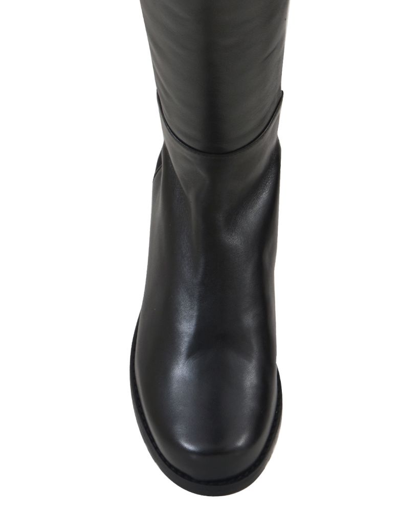 STUART WEITZMAN Color Block Over-The-Knee Boots in Black | ModeSens