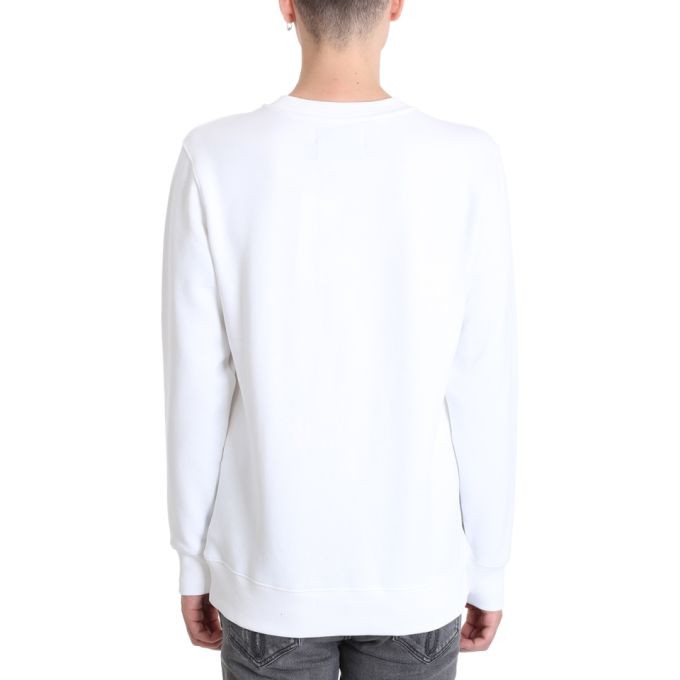 Calvin Klein White Cotton Sweatshirt展示图