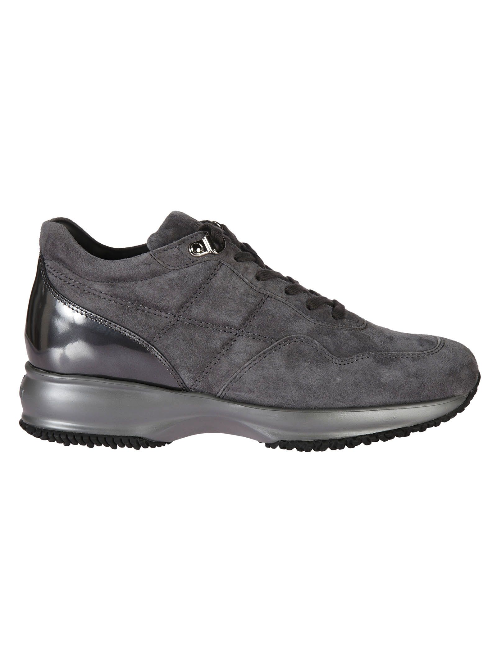 Hogan Women'S Shoes Suede Trainers Sneakers In Grey | ModeSens