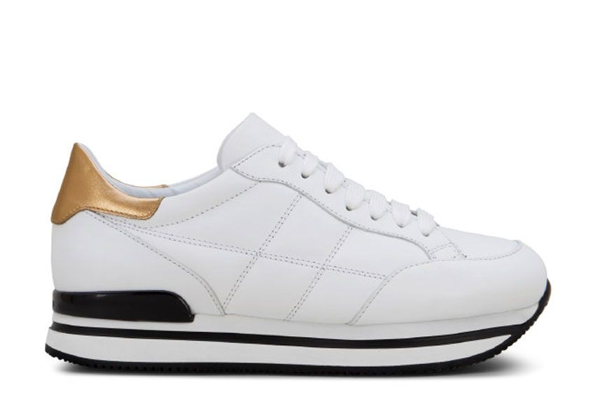 HOGAN Maxi H222 Sneakers In Leather in White | ModeSens