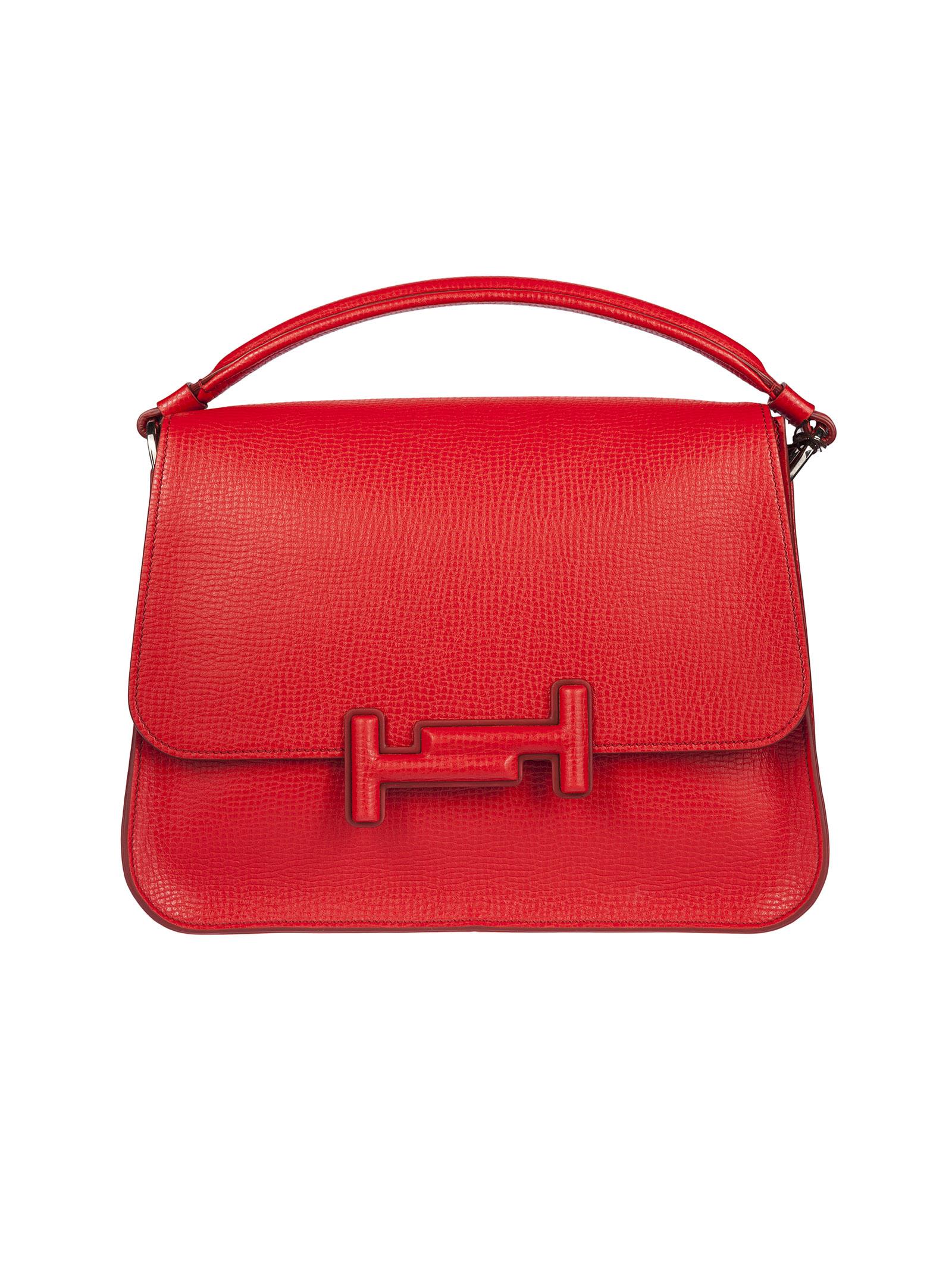 TOD'S DOUBLE T SHOULDER BAG, RED | ModeSens