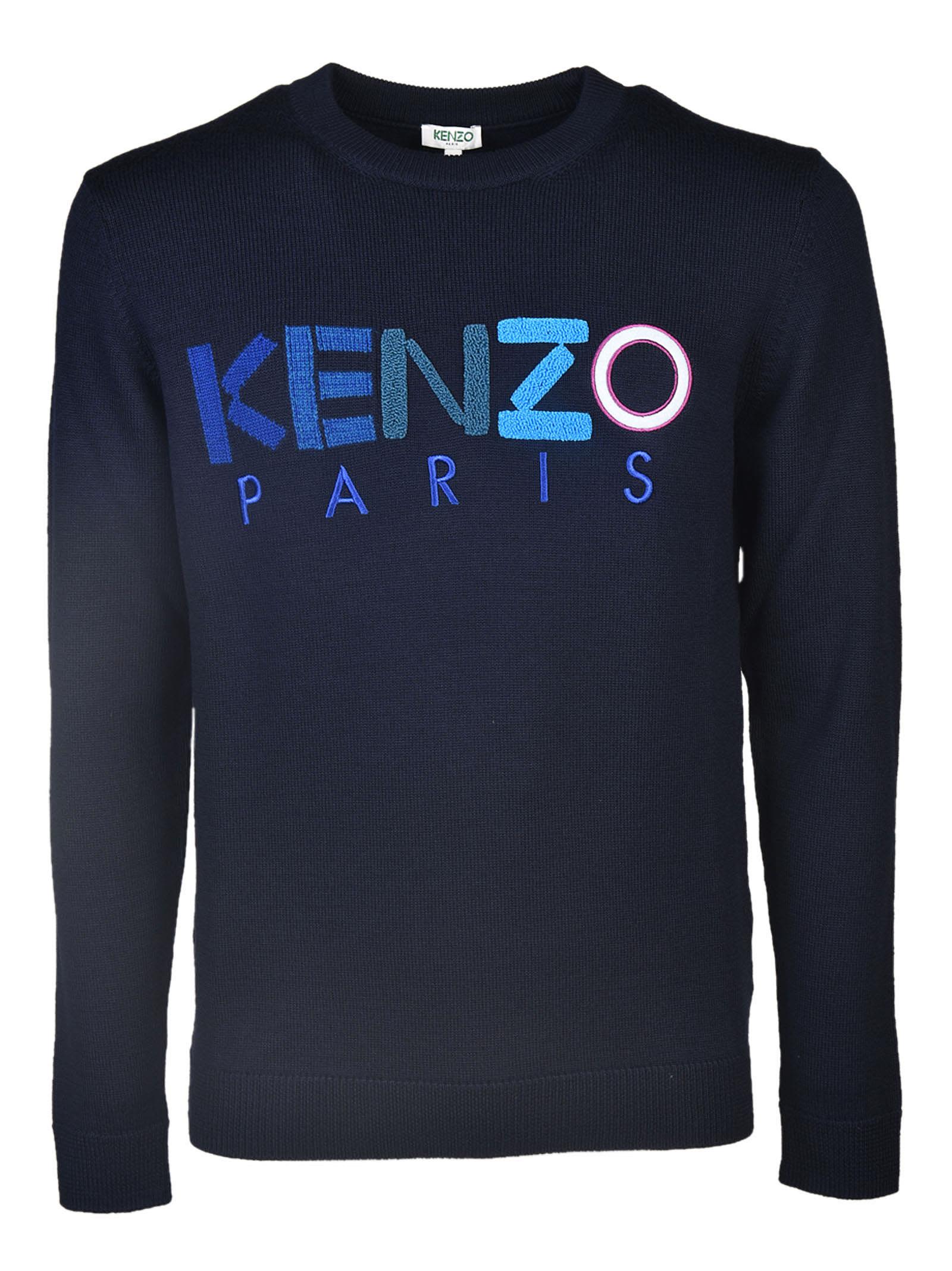 Kenzo - Kenzo Crewneck Sweater - Blu, Men's Fleeces | Italist