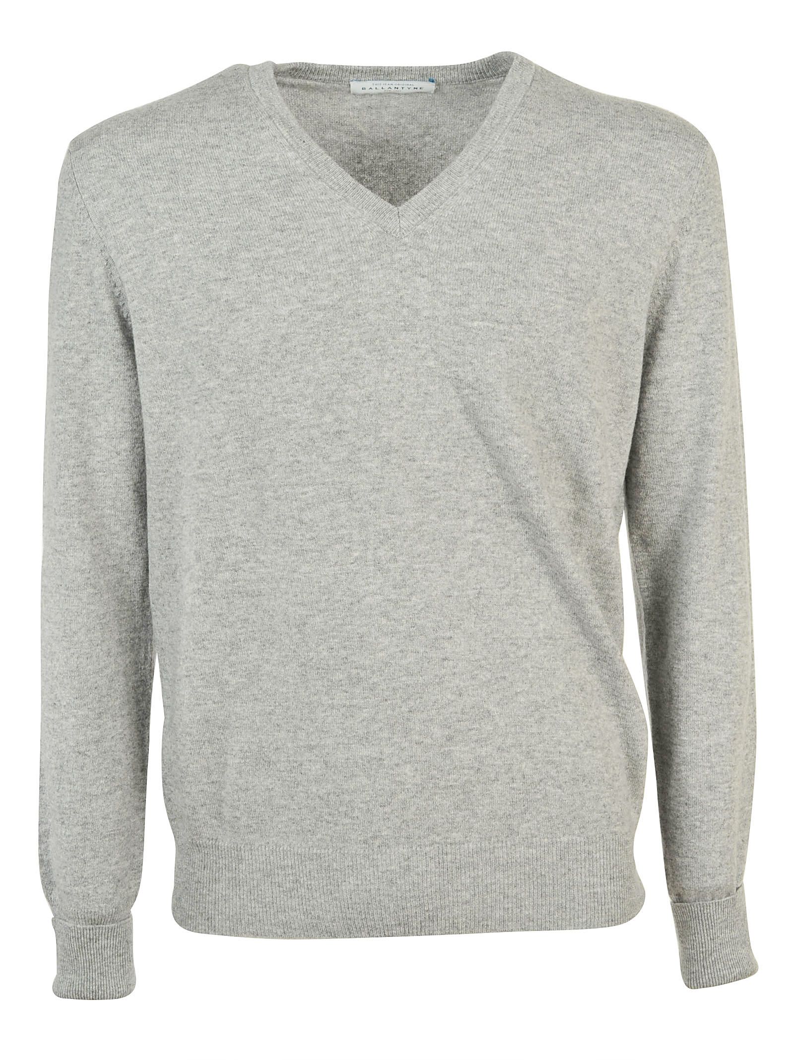 Ballantyne - Ballantyne Cashmere Sweater - Gray, Men's Sweaters | Italist
