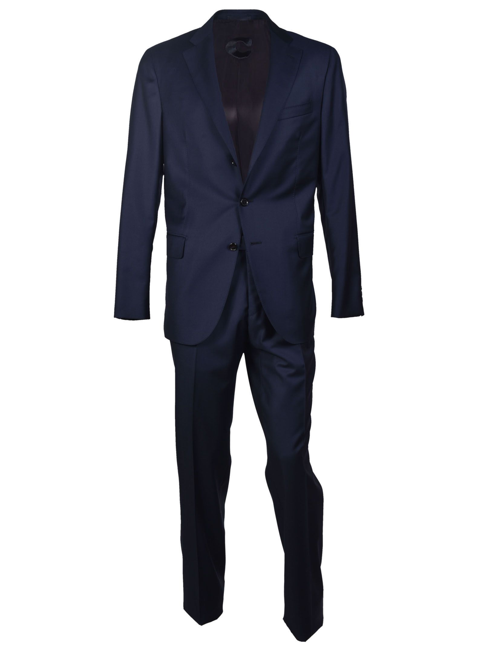 Caruso - Caruso Indy Suit - Blue, Men's Suits | Italist