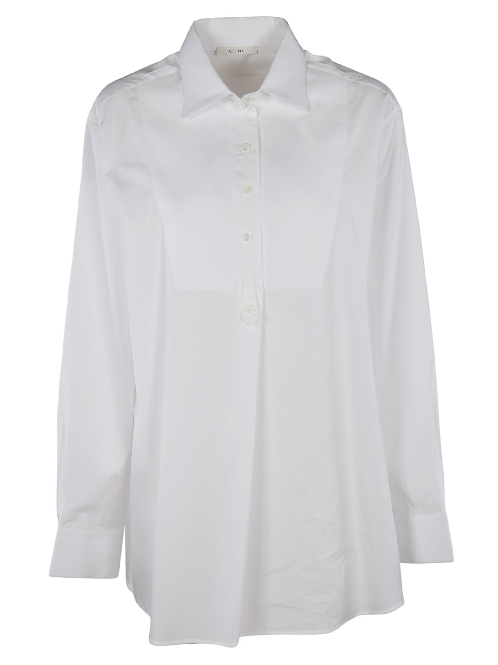 Celine - Celine Classic Shirt - Optic White, Women's Shirts | Italist