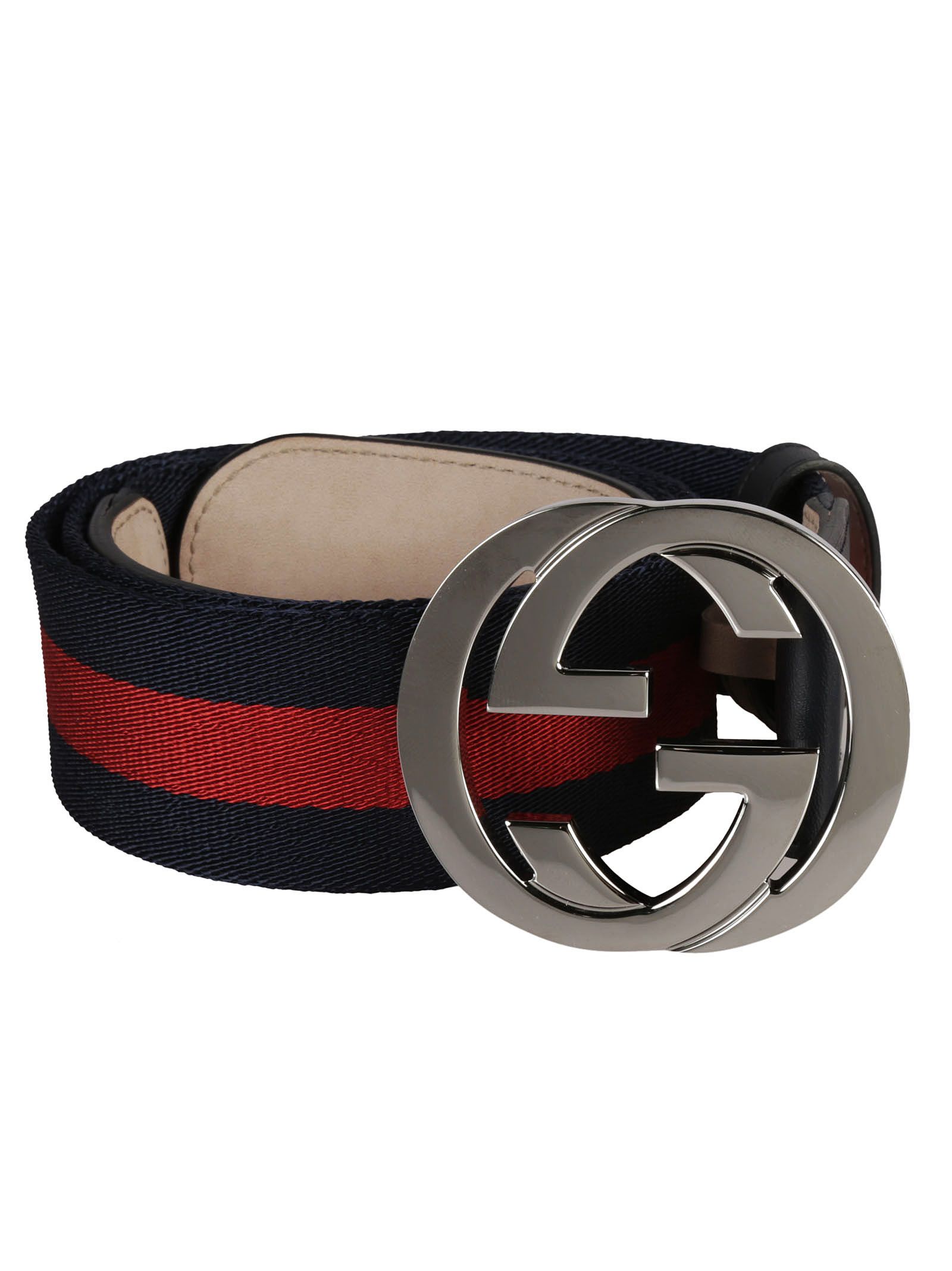 Gucci - Gucci Web Stripe GG Buckle Belt - Blue/Red, Men&#39;s Belts | Italist