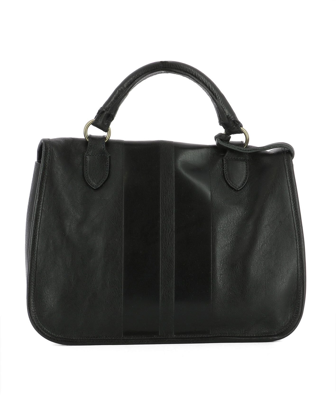 Il Bisonte - Black Leather Handle Bag - Black, Women's Totes | Italist