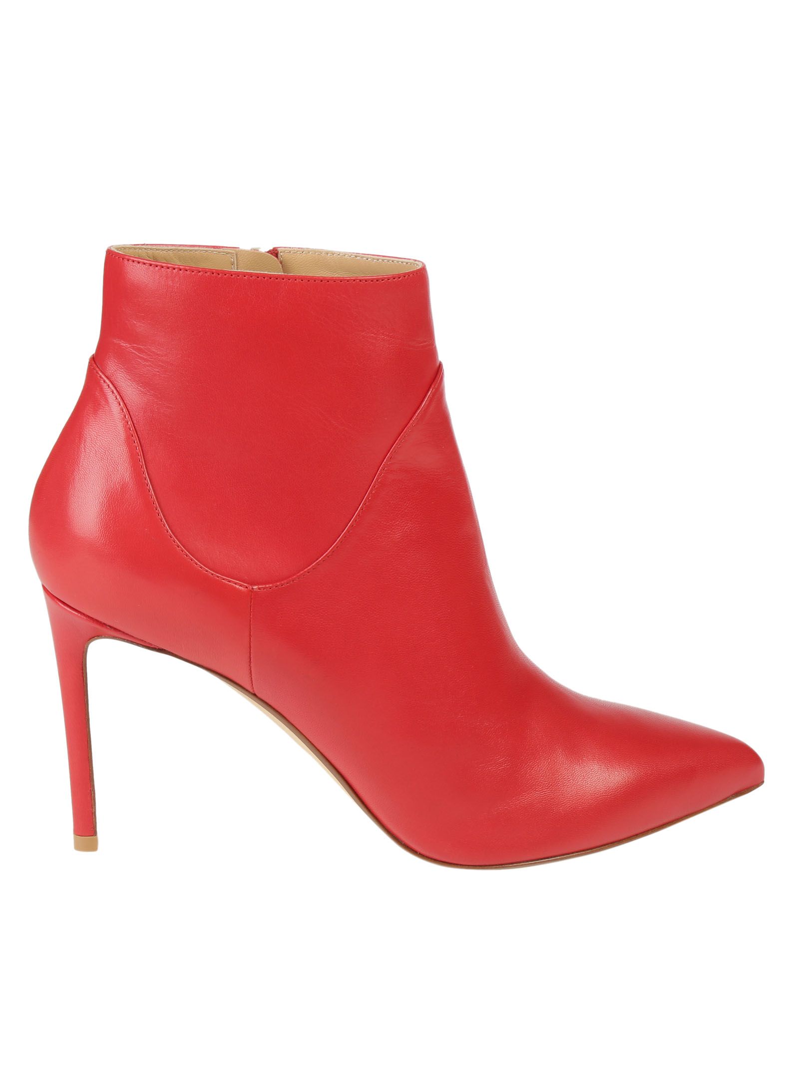 FRANCESCO RUSSO Classic Ankle Boots in Red | ModeSens