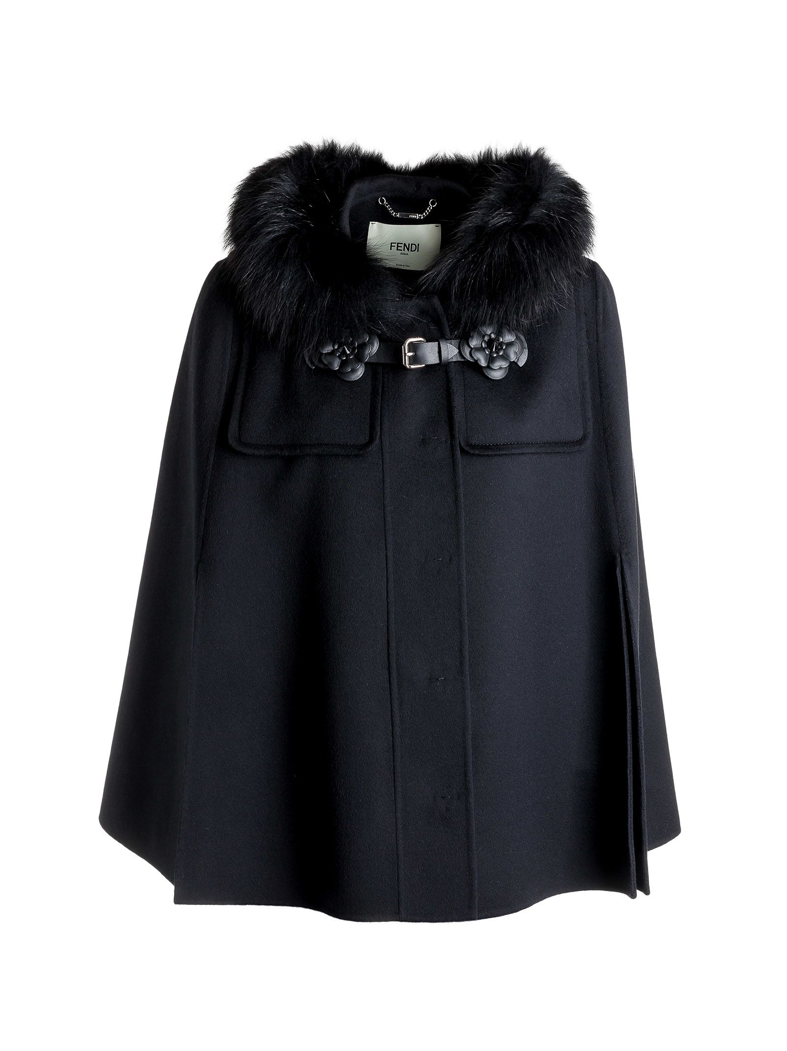 Fendi - Fendi Fur Trimmed Hood Jacket, Women's Jackets | Italist