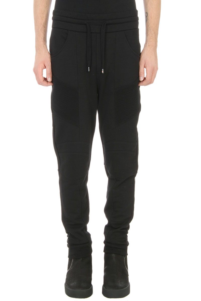 Pierre Balmain - Pierre Balmain Black Cotton Pants - black, Men's ...