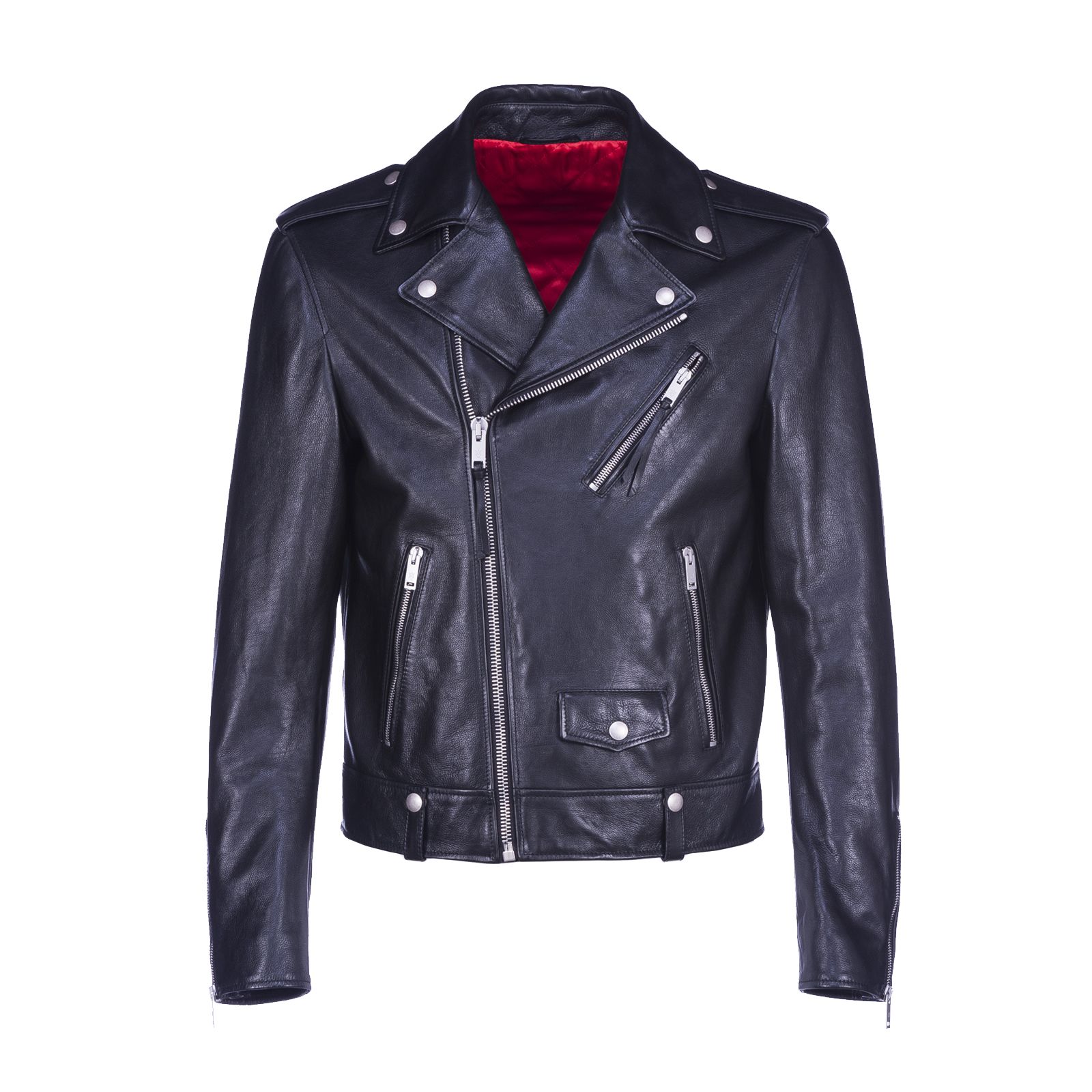 Alexander McQueen Alexander Mcqueen Leather Jacket BLACK, Men's