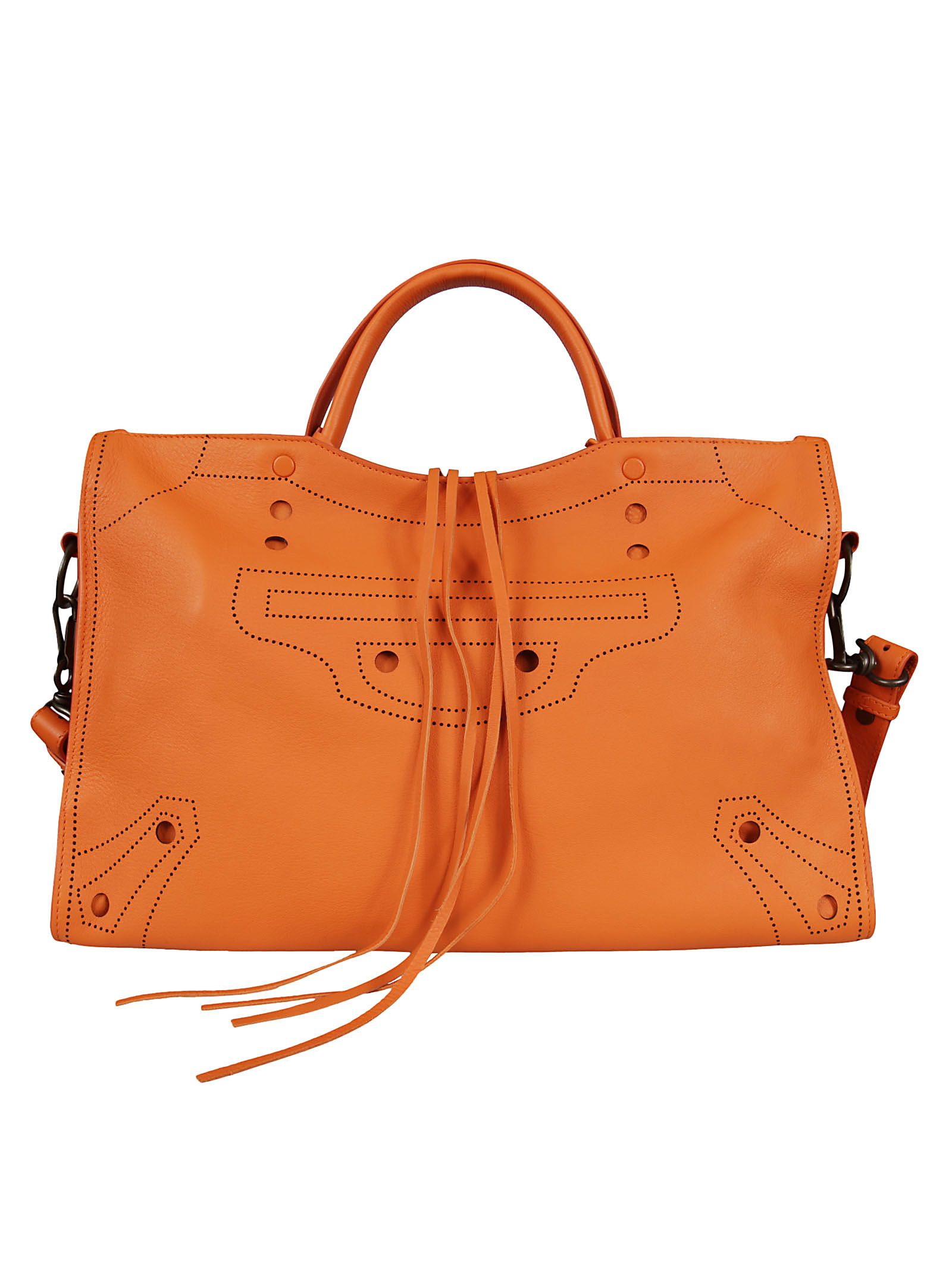 Balenciaga - Balenciaga Blackout City Shoulder Bag - Orange, Women&#39;s Shoulder Bags | Italist