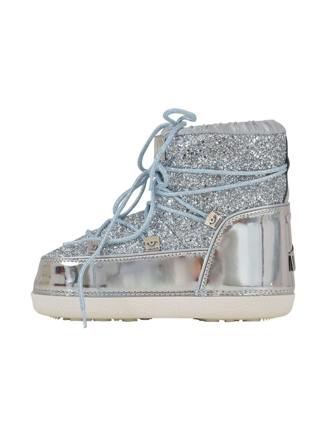 Chiara Ferragni - Chiara Ferragni Glitter Moon Boot - Silver, Women's ...
