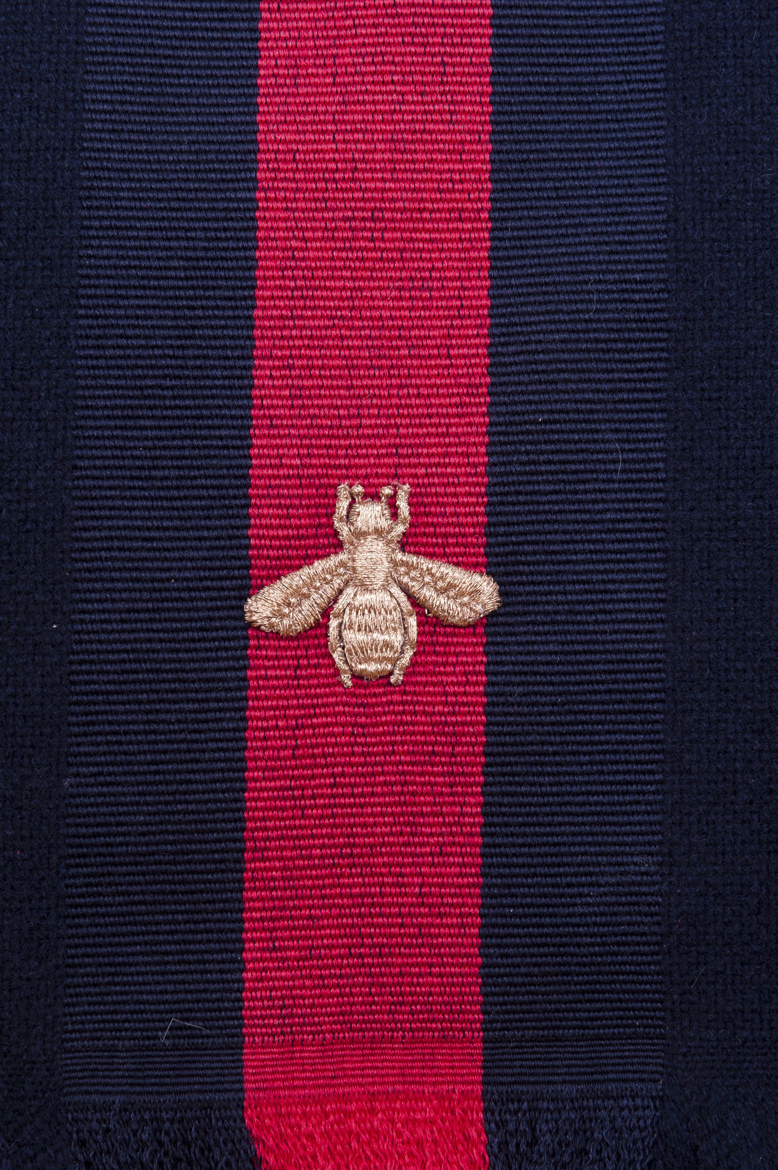 Gucci Gucci Bee Scarf BLUE, Men's Scarves Italist